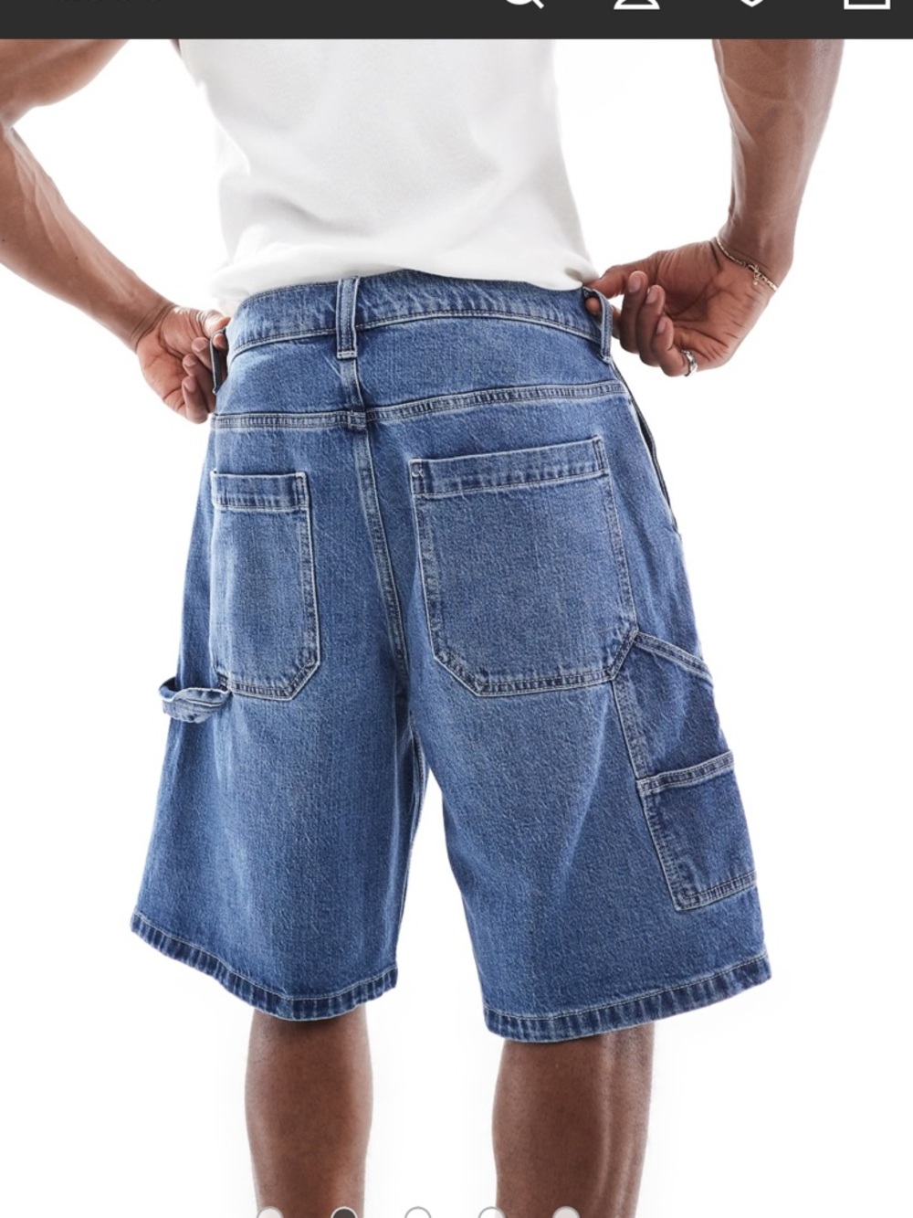 Hollister baggy jorts Sz 30 - Picture 2 of 6